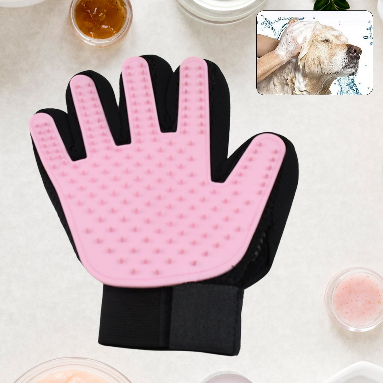 Pink  Gloves, Gloves Bathing Tool (1 Pc) Pink  Gloves, Gloves Bathing Tool (1 Pc)